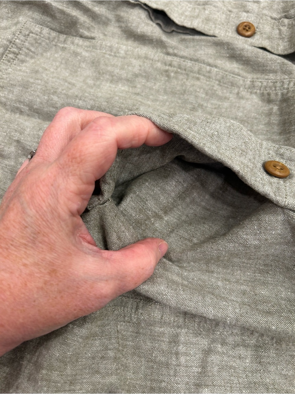 Duluth Trading Co Olive Utility Button-Up Jacket - Picture 5 of 7